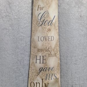 Inspirational‎ Beige Blue Tie